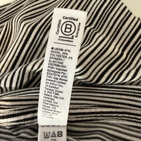 Athleta Cloudlight Stratus Striped Top T-Shirt Size L Long Sleeve Modal Knit - Picture 7 of 7